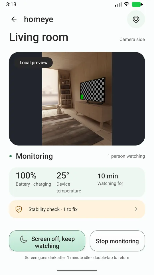 Homeye: Old Phone Security Cam